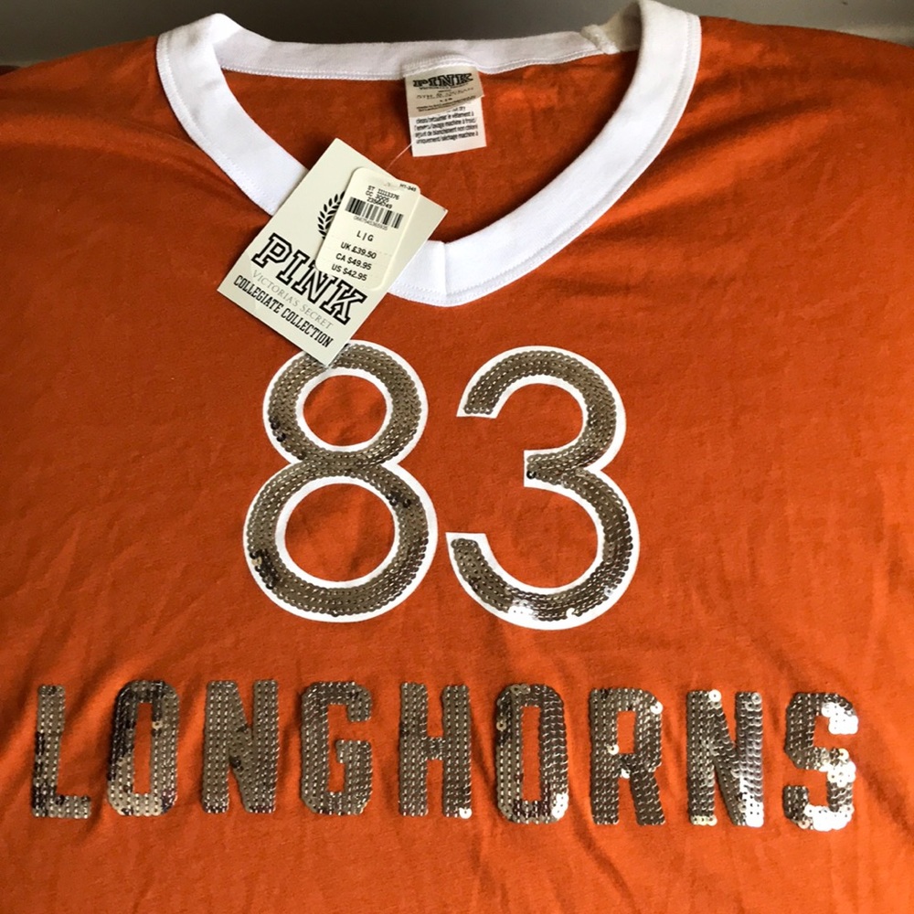 ~PINK Longhorns 🧡🏈 College Team Shirt NWT~
